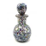Art Glass Bottle with Stopper 4.75" Tall
