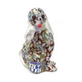 Millefiori Murano Art Glass Dog Figure 4" Tall-