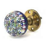 Millefiori Murano Art Glass Door Knob 2.5"