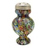 Millefiori Murano Art Glass Sugar Shaker 5"