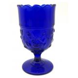 Cobalt Blue Glass Spooner 5.5" Tall