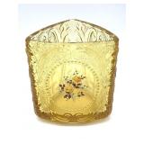 Amber Glass Spooner 4.25" Tall