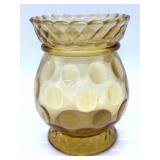 Amber Glass Spooner 4.75" Tall