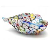 Millefiori Murano Art Glass Bowl 4.5" x 3.75" x