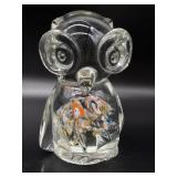 Art Glass Owl Figure 4.75"