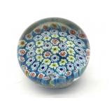 Millefiori Murano Art Glass Paperweight 2.5" Tall