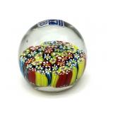 Millefiori Murano Art Glass Paperweight 2.25"