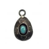 Unmarked Turquoise Stone Pendant 1"- weight is