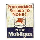 Mobilgas Metal Sign 12.5" x 16" - reproduction
