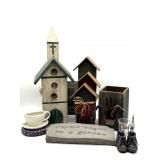 Birdhouse Wood Decor and More 18" Tall and