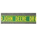 John Deere Drive Metal Street Sign 32" x 6"