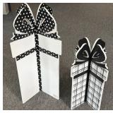 Present Standing Wood Decor 24" Tall and Smaller