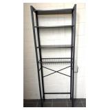 Black Metal Over the Toilet Shelf 24" x 9.5" x