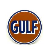 Gulf Metal Sign 12" - reproduction