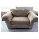 Sofa Mart Originals Tan Fabric Oversized Chair