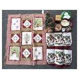Christmas Throw Blanket, Rug, Small Tree, Boxes,