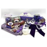 K-State Football, Christmas Ornaments, Fabric,