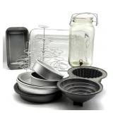 Anchor Glass Casserole Dish, Metal Bakeware Pans,