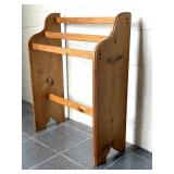 Wood Quilt Rack 25.5" x 11" x 33"