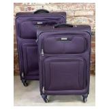 Purple Suitcase Set 20.5" x 12" x 31" and Smaller