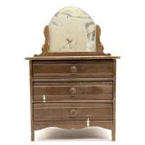 Vintage Wood Doll Dresser 12" x 7.5" x 20.5"