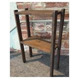 Antique Small Wood Shelf 19.5" x 8" x 29.5"