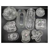 Vintage Pressed Glass Dishes 12" and Smaller-