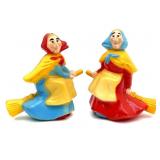 Vintage Witch Plastic Salt & Pepper Shakers 2"