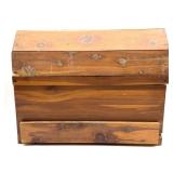 Vintage Small Wood Chest 18" x 9" x 14"
