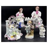 Antique/Vintage Porcelain Figures 8" Tall and