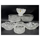 Butterfly Pattern Crystal Bowl, Crystal Bowls,