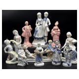 Antique/Vintage Porcelain Figures 10" Tall and