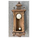Antique Project Wall Clock 14" x 7" x 40"- no