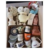 Cups, Porcelain, Figures, and More - chips and