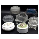Glass and Porcelain Jewelry Boxes : Piano,