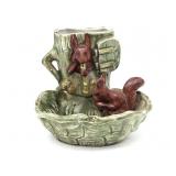 Antique Porcelain Match Holder/Striker 2.5" Tall