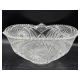 Antique/Vintage Pressed Glass Punchbowl 15" x 7"