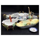 Antique Porcelain Glasses Holders and More