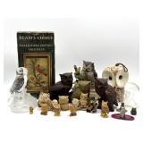 Vintage Owl Figures and Vintage Beam
