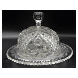 Vintage Round Butter/Cheese Dish 8" x 5.5"