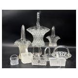 Glass Baskets 10" Tall and Smaller