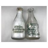 athens creamery bottles