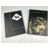 2 old yearbooks 66' 74'