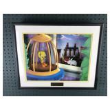 2 looney toons picture boxes with COA