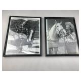 2 cowboy photos in frame
