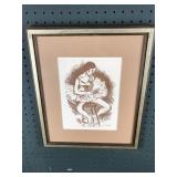 ballerina artist signed print