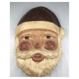 paper mache santa signed by artist
