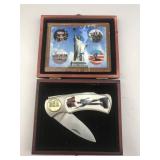 knife with wooden box