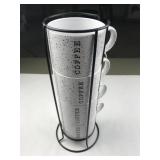 coffee cups with stand