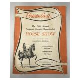 vintage horse show program